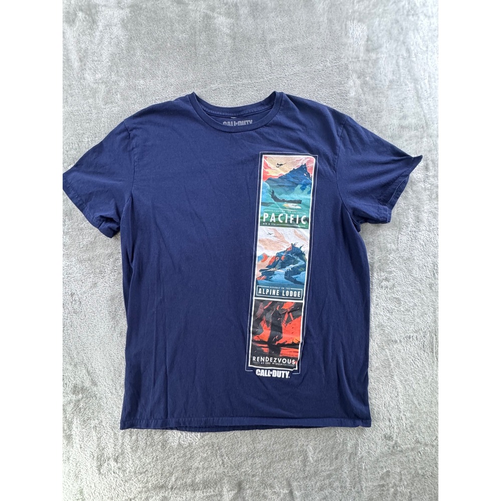 Call of Duty Vanguard T Shirt Navy Blue‎ Graphic Tee Men's Size Medium